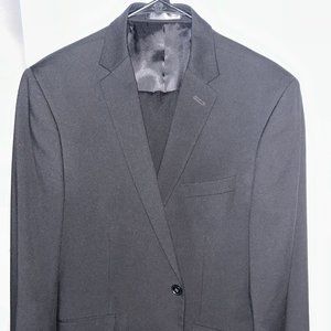 Men's 42R Solid Black Kenneth Cole Reaction Suit